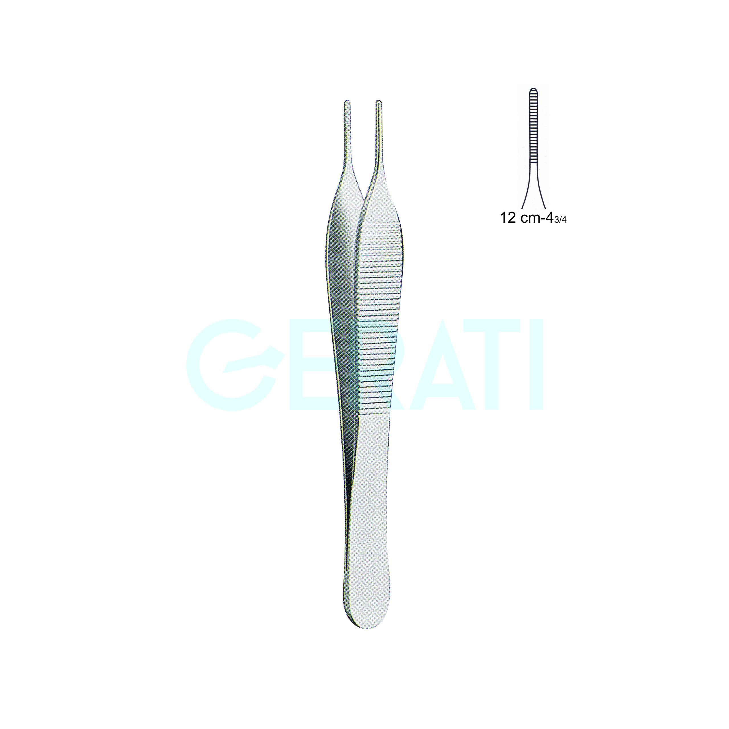 Adson Delicate Forceps Dressing And Tissue Forceps Gerati Smart Surgical Solutions 0115