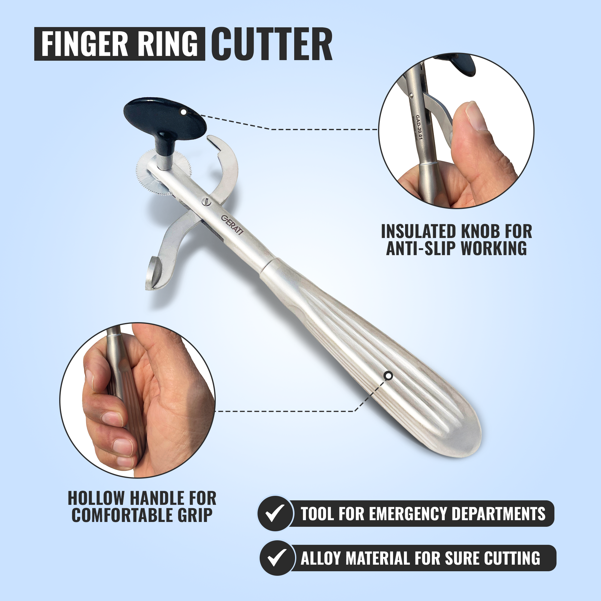 Ring Cutter Finger Ring Cutting Emergency Tool Cutter Remove Cut off Rings  